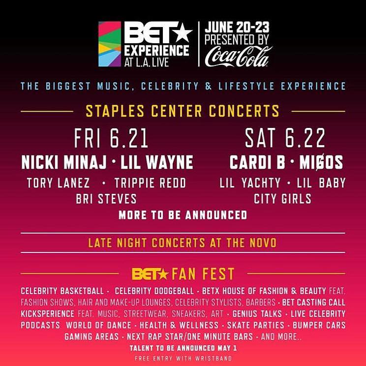 BET Awards Experience Tickets June 2025 2019 LA Live HIPHOP ATLANTA