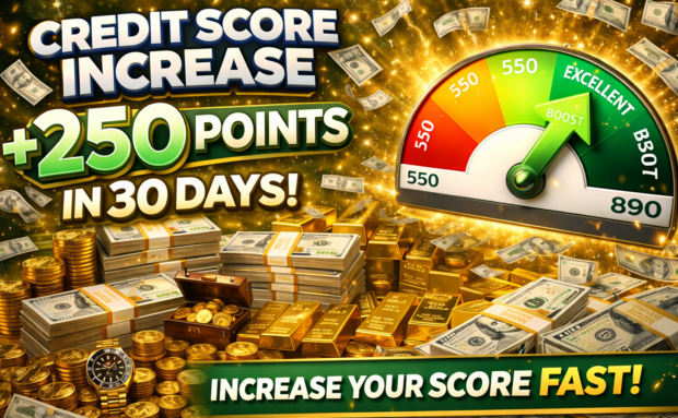 Credit Score Increase 250 Points in 30 Days 
