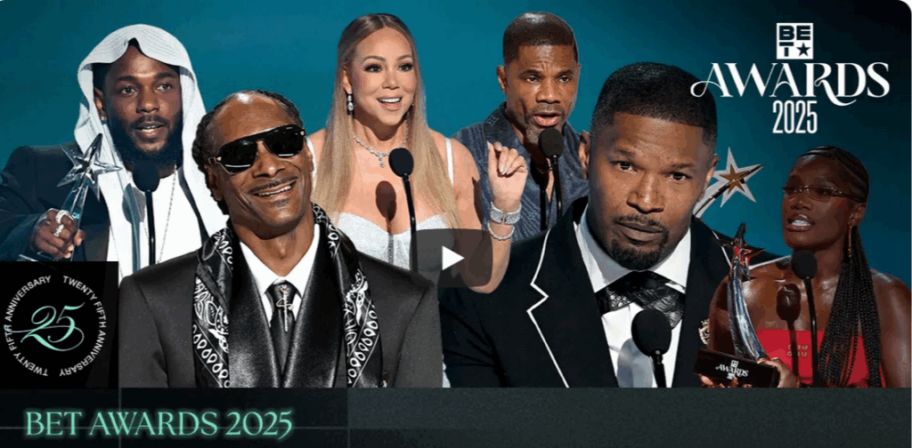 BET AWARDS 2025 Winners Kendrick Lamar Show Video